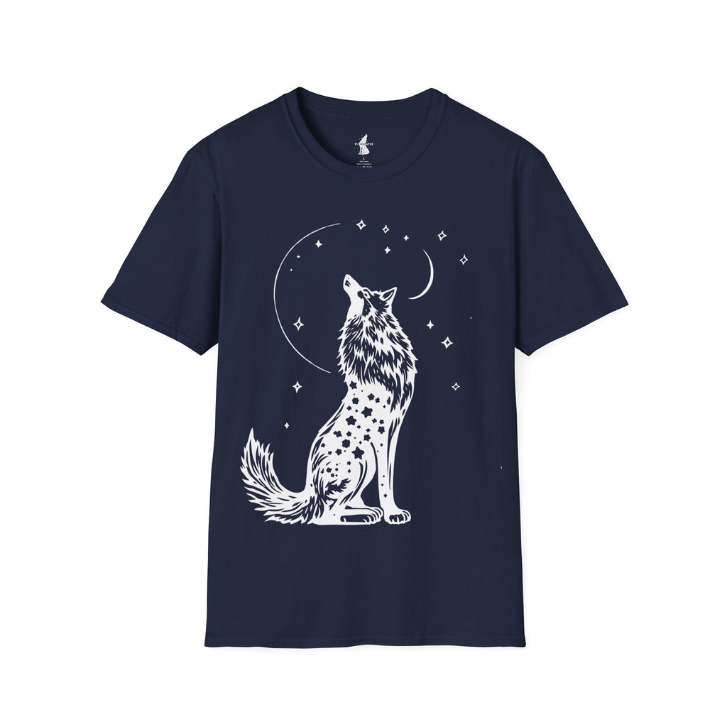 Celestial Howling Wolf T-Shirt