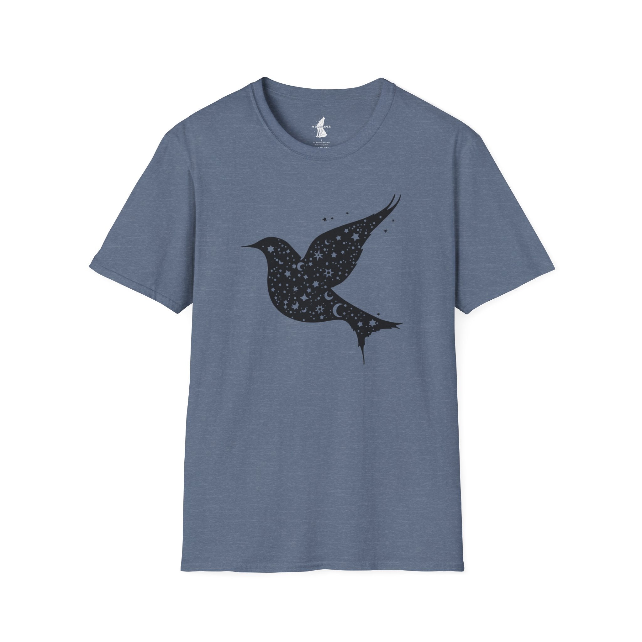 Celestial Bird Cosmic Stars T-Shirt