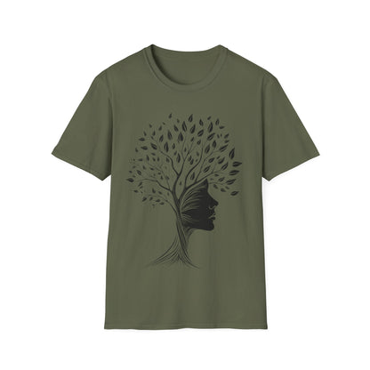 Nature-Inspired Unisex Softstyle T-Shirt - Tree of Life Design