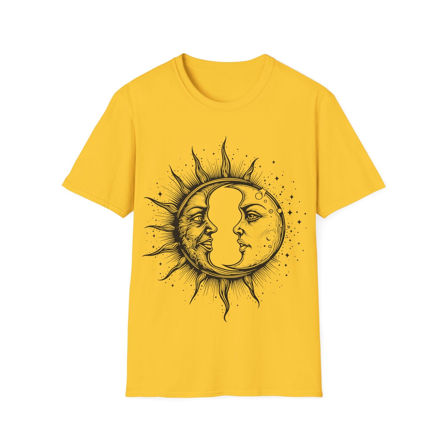 Sun & Moon Graphic Unisex T-Shirt | Celestial Art Tee for All Occasions