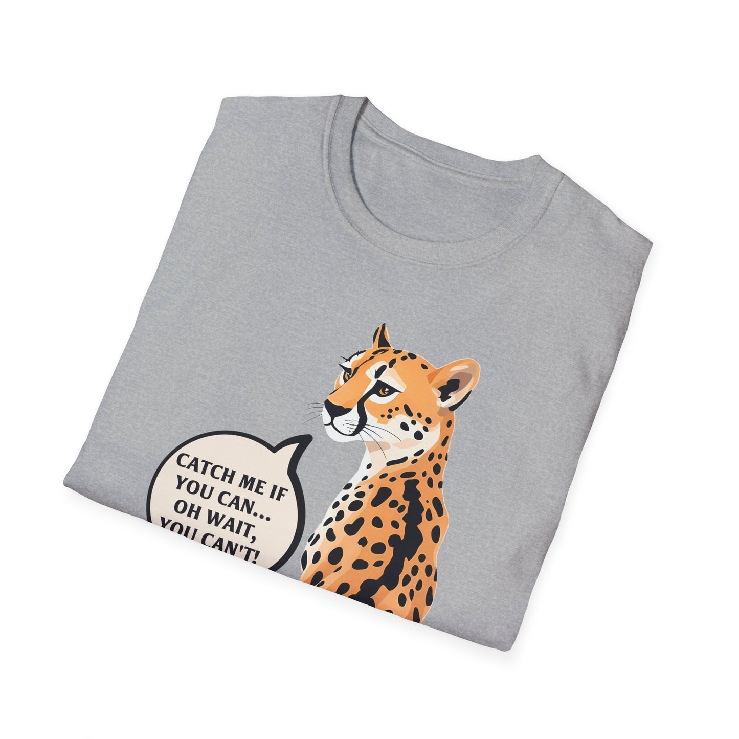 Catch Me If You Can Unisex Softstyle T-Shirt - Fun and Playful Animal Tee