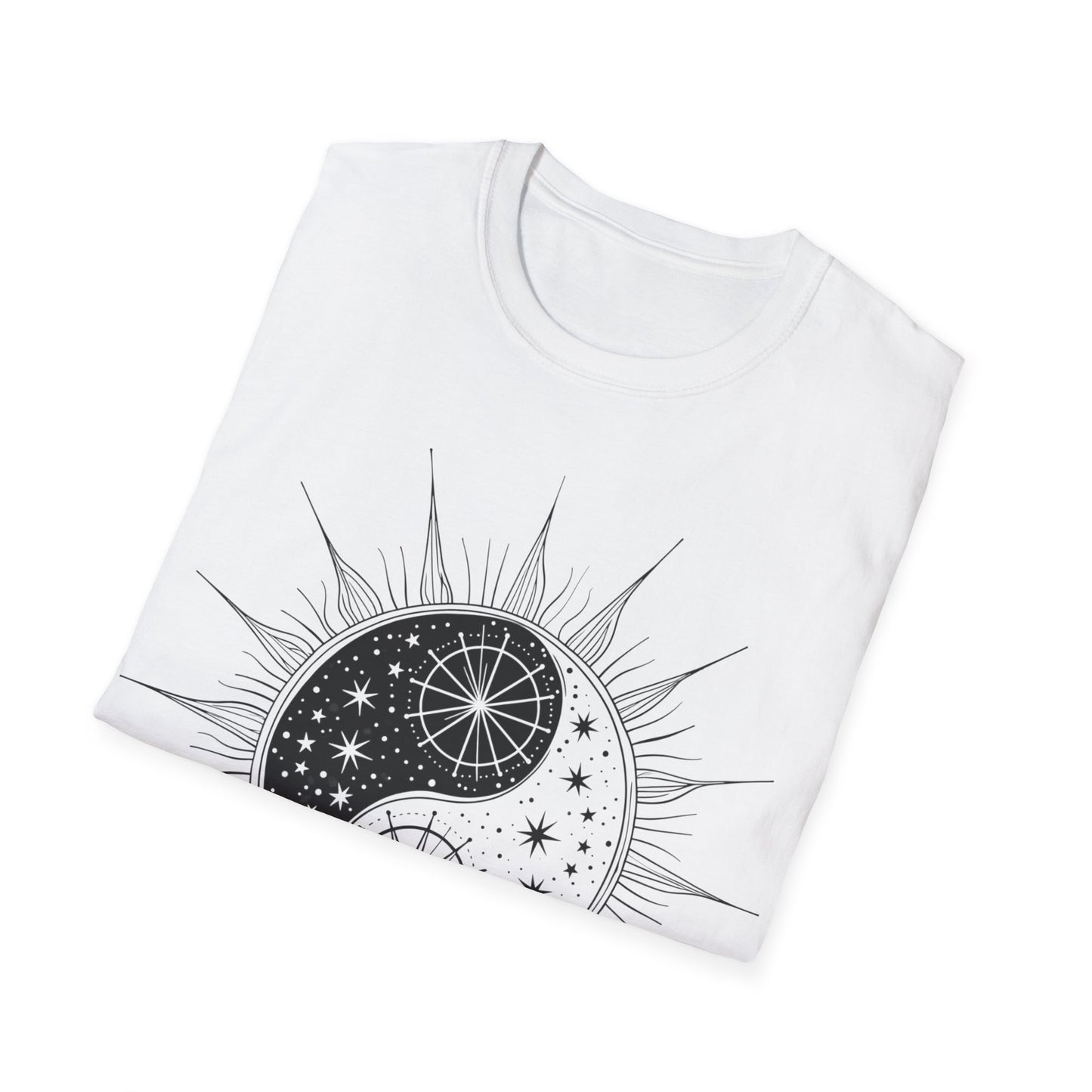 Cosmic Yin Yang Unisex Softstyle T-Shirt