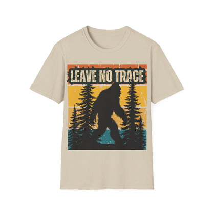 Leave No Trace Bigfoot Unisex Softstyle T-Shirt - Adventure & Nature Tee