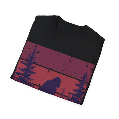 Sasquatch Adventure Unisex Softstyle T-Shirt - Nature Lover's Tee