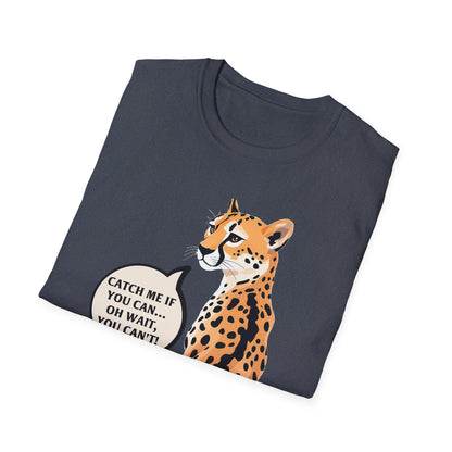 Catch Me If You Can Unisex Softstyle T-Shirt - Fun and Playful Animal Tee