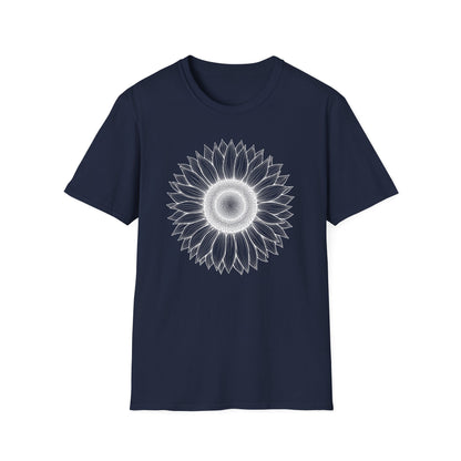 Sunflower Line Art T-Shirt