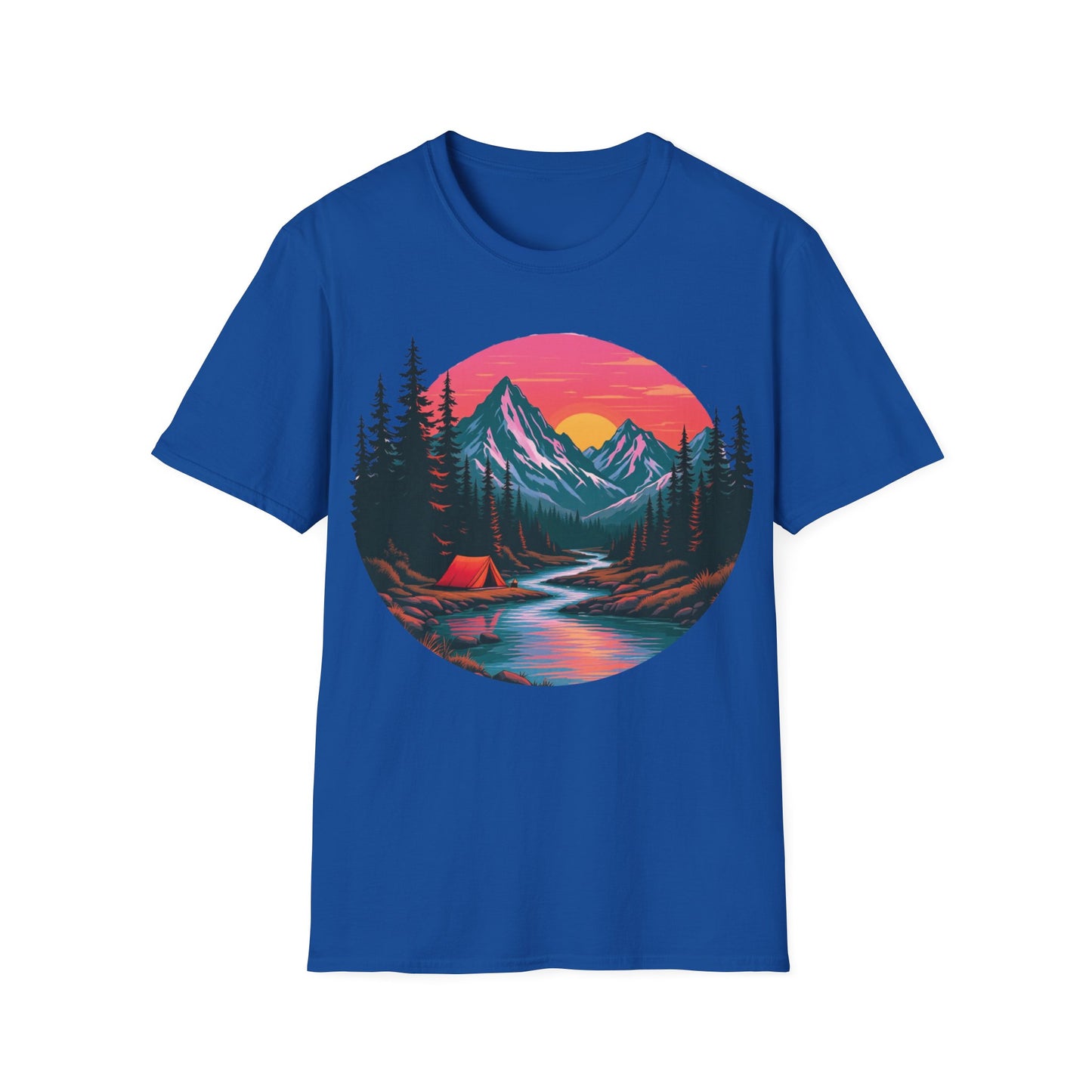 Adventure Awaits Graphic T-Shirt - Unisex Camping Design