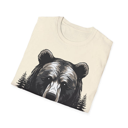 Unisex Bear Nature Softstyle T-Shirt - Wilderness Graphic Tee