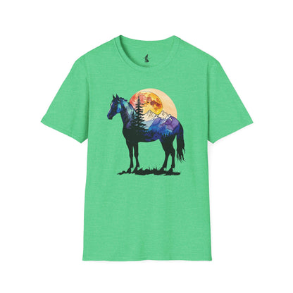 Mountain Sunset Horse T-Shirt