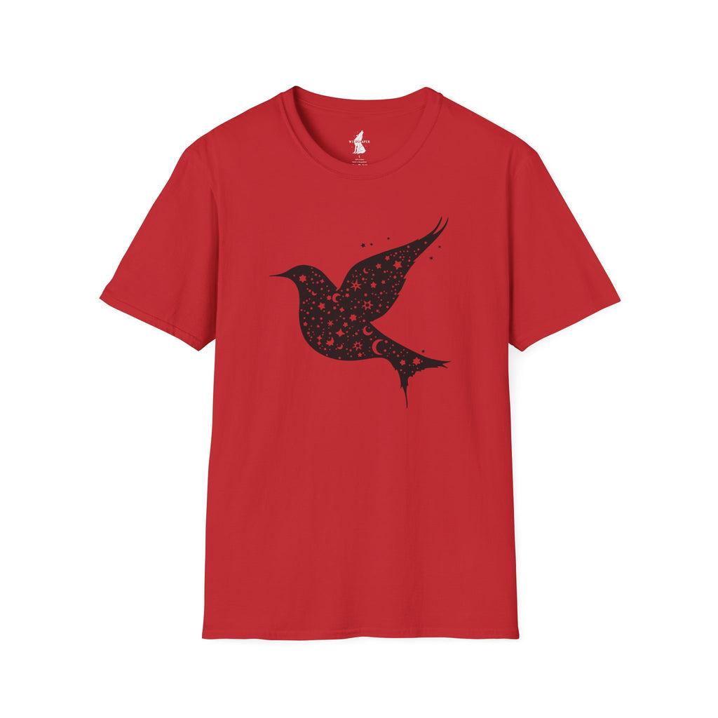 Celestial Bird Cosmic Stars T-Shirt