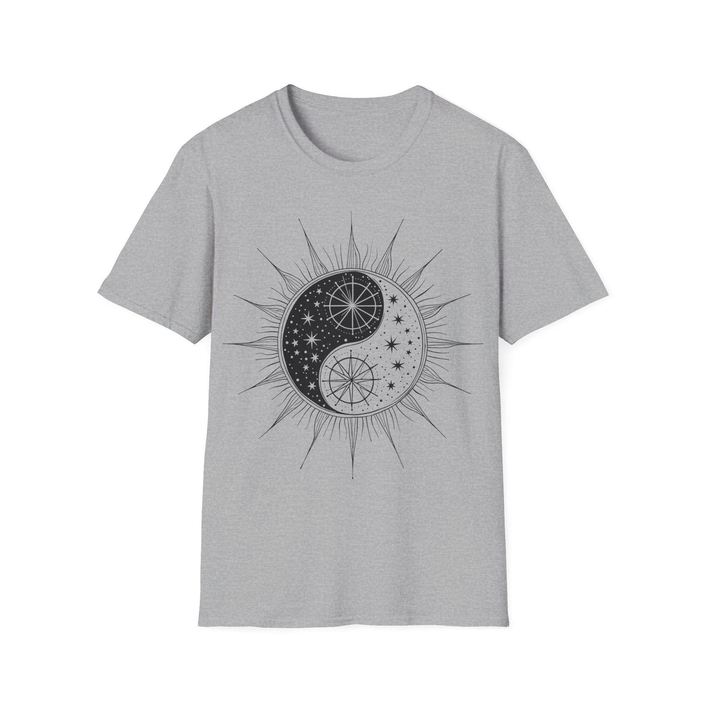 Cosmic Yin Yang Unisex Softstyle T-Shirt