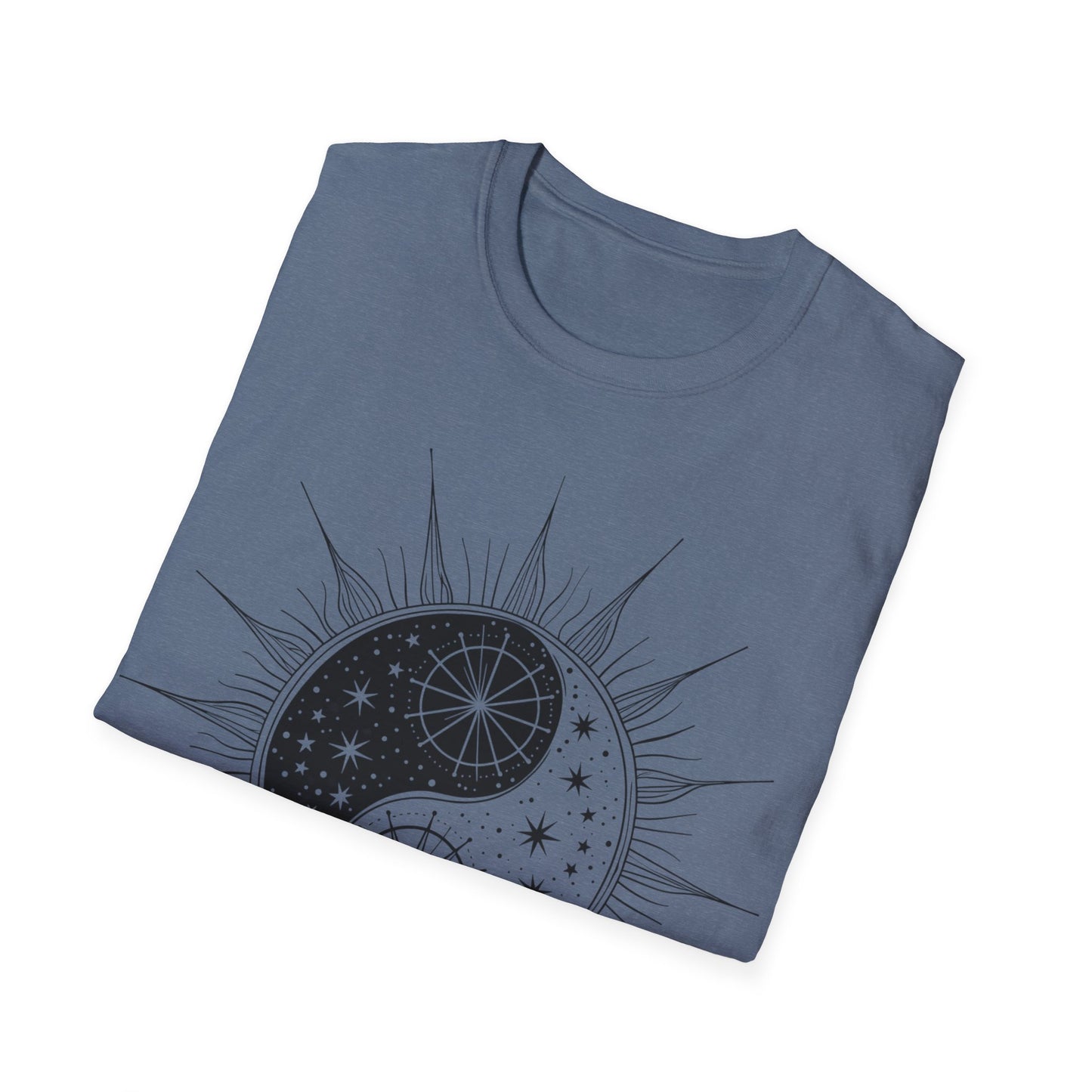 Cosmic Yin Yang Unisex Softstyle T-Shirt