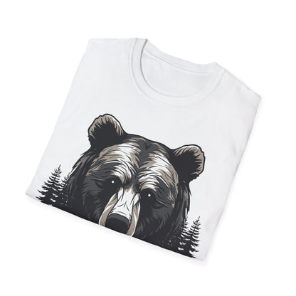 Unisex Bear Nature Softstyle T-Shirt - Wilderness Graphic Tee