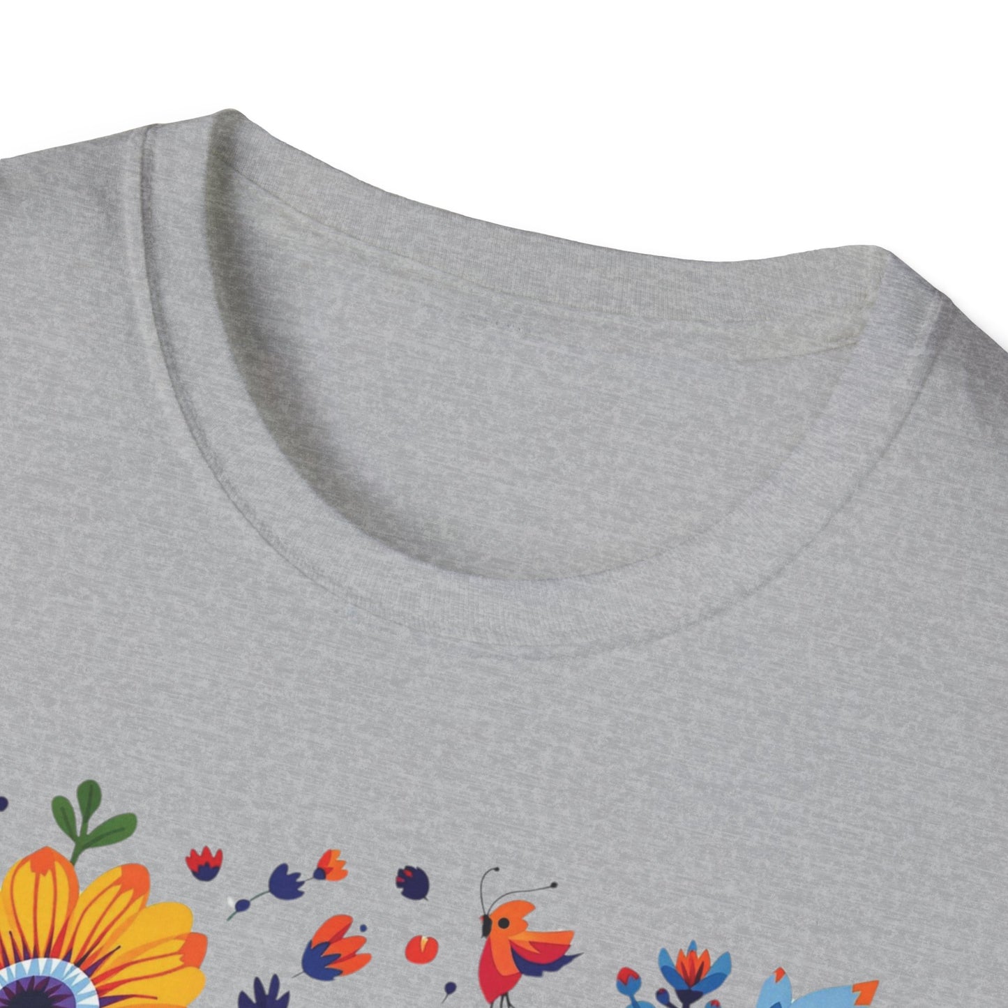 Floral Garden Unisex Softstyle T-Shirt - Vibrant Flower Art for Nature Lovers