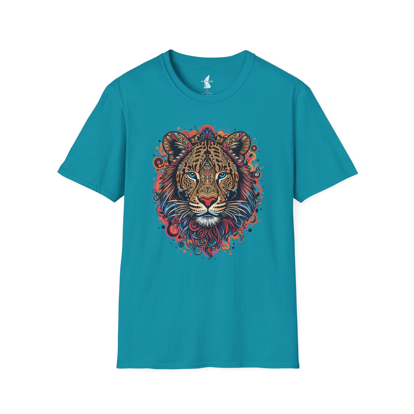 Vibrant Lion Eye-Catching Graphic T-Shirt