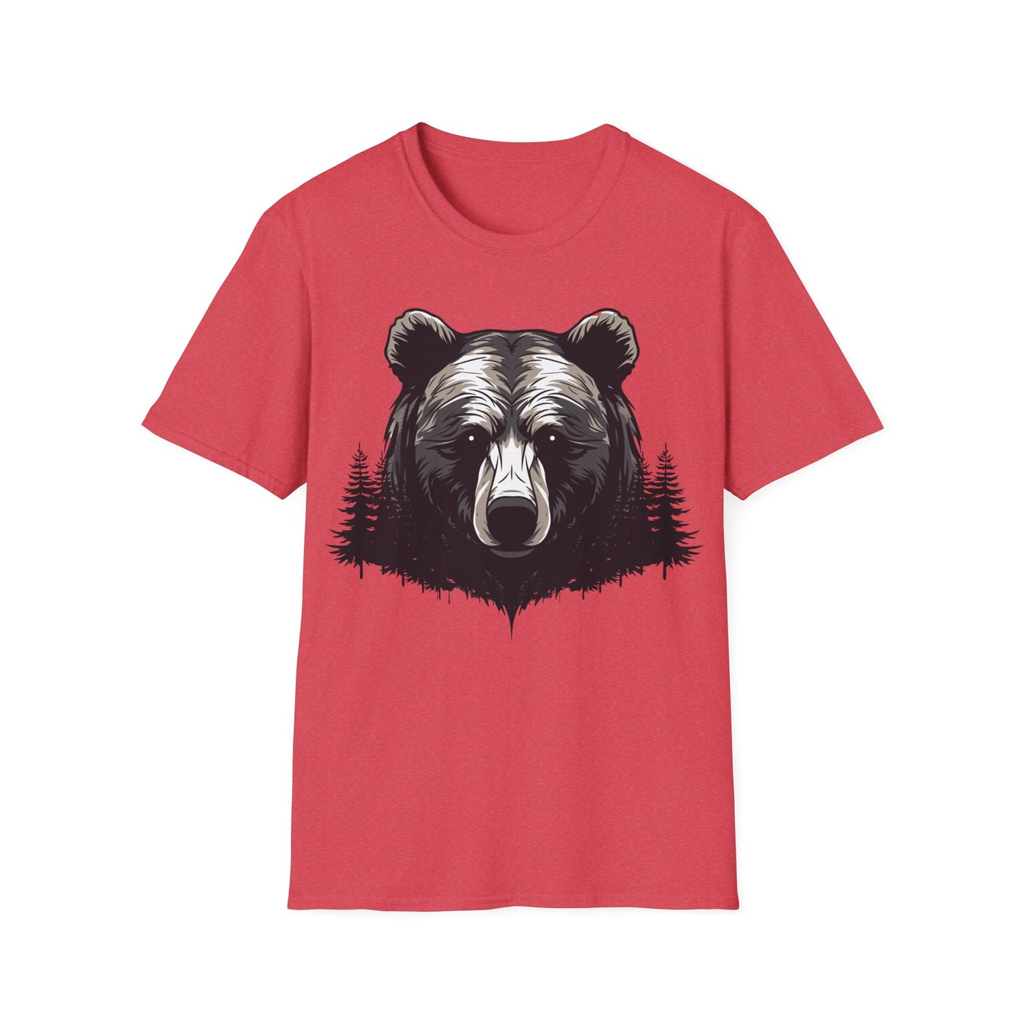 Unisex Bear Nature Softstyle T-Shirt - Wilderness Graphic Tee