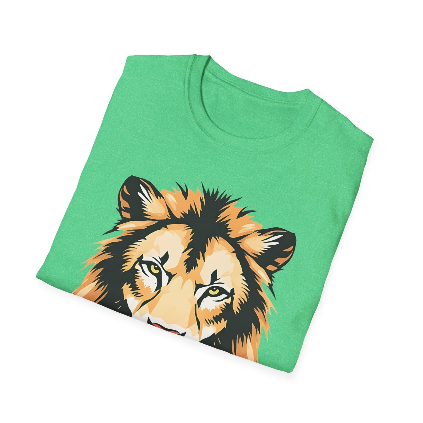 Majestic Lion Unisex Softstyle T-Shirt - Bold Wild Animal Graphic Tee