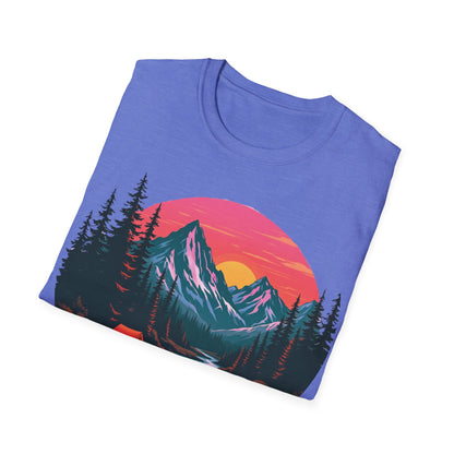 Adventure Awaits Graphic T-Shirt - Unisex Camping Design