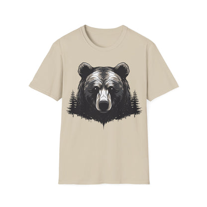 Unisex Bear Nature Softstyle T-Shirt - Wilderness Graphic Tee