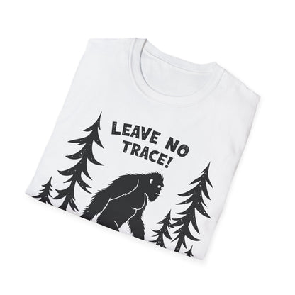 Leave No Trace! Unisex Softstyle T-Shirt for Nature Lovers