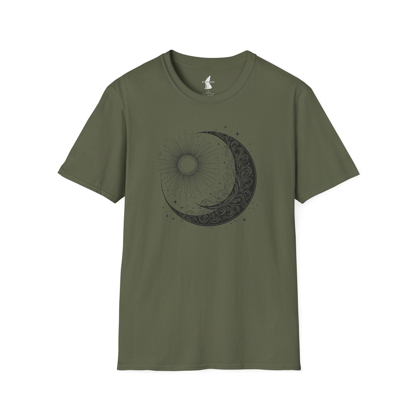 Sun & Moon Yin Yang Graphic T-Shirt