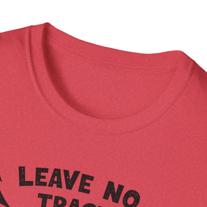 Leave No Trace! Unisex Softstyle T-Shirt for Nature Lovers