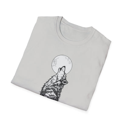 Howling Wolf Unisex Softstyle T-Shirt | Nature Lover Tee