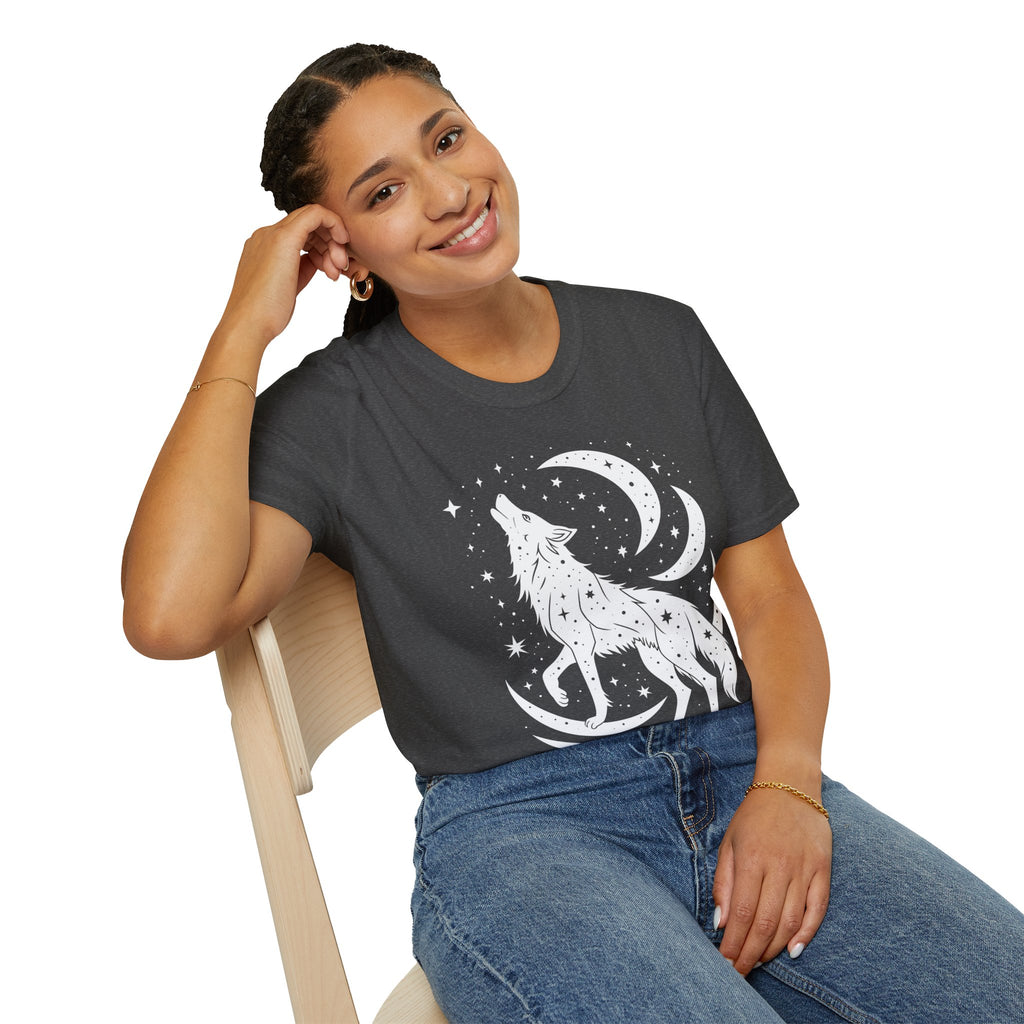 Celestial Howling Wolf T-Shirt