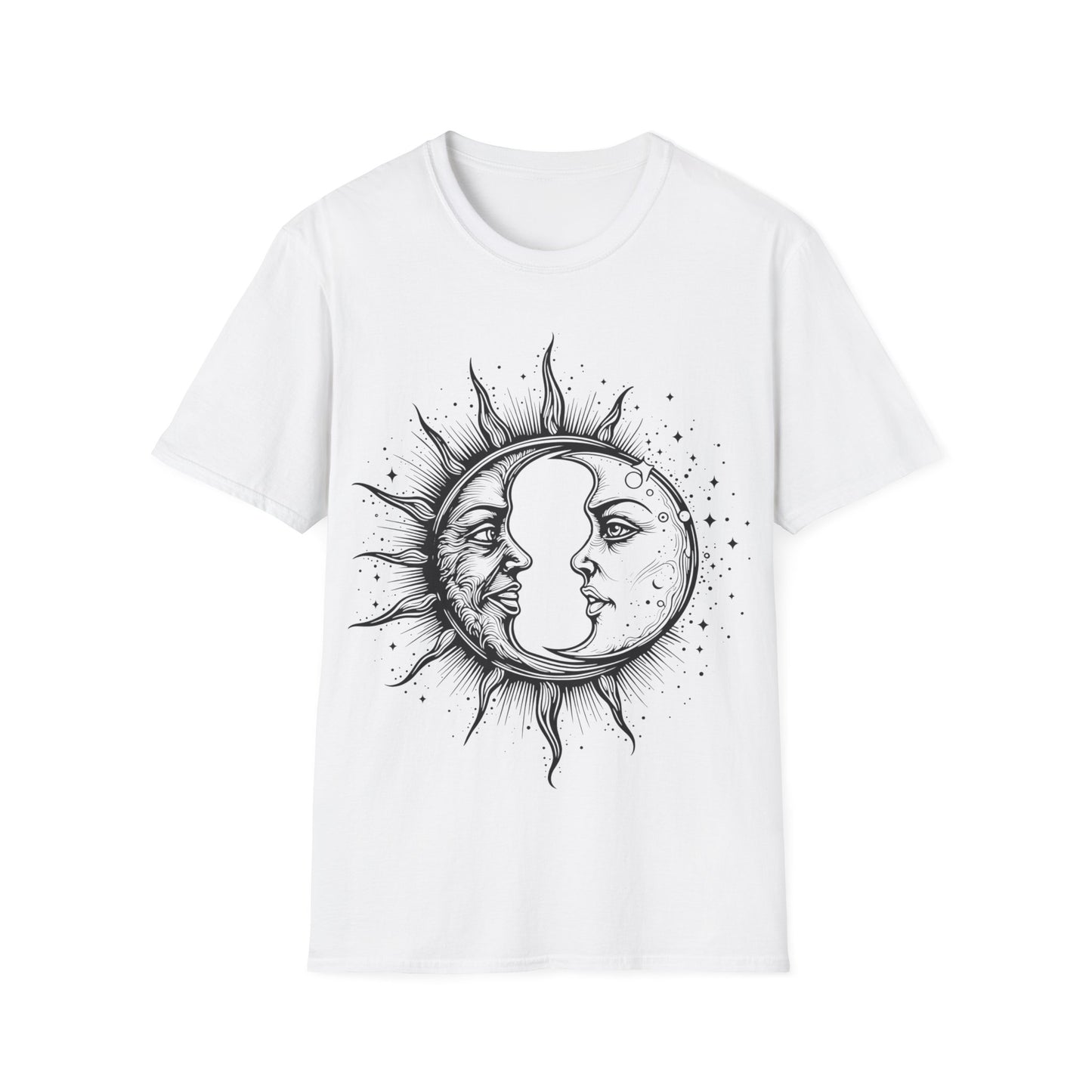 Sun & Moon Graphic Unisex T-Shirt | Celestial Art Tee for All Occasions