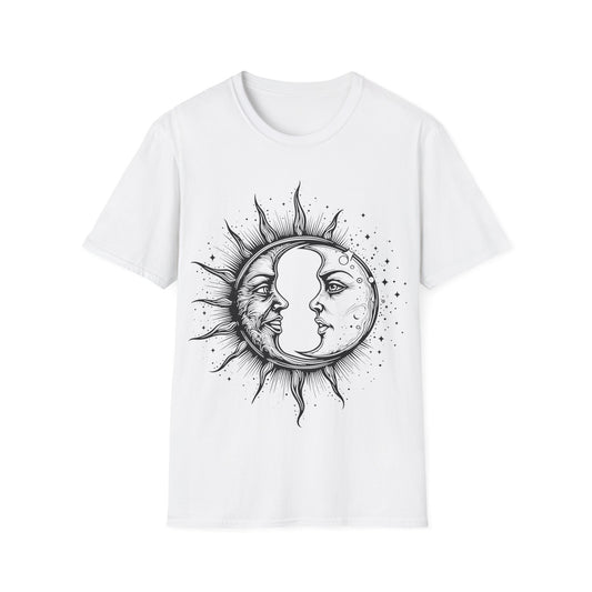 Sun & Moon Graphic Unisex T-Shirt | Celestial Art Tee for All Occasions