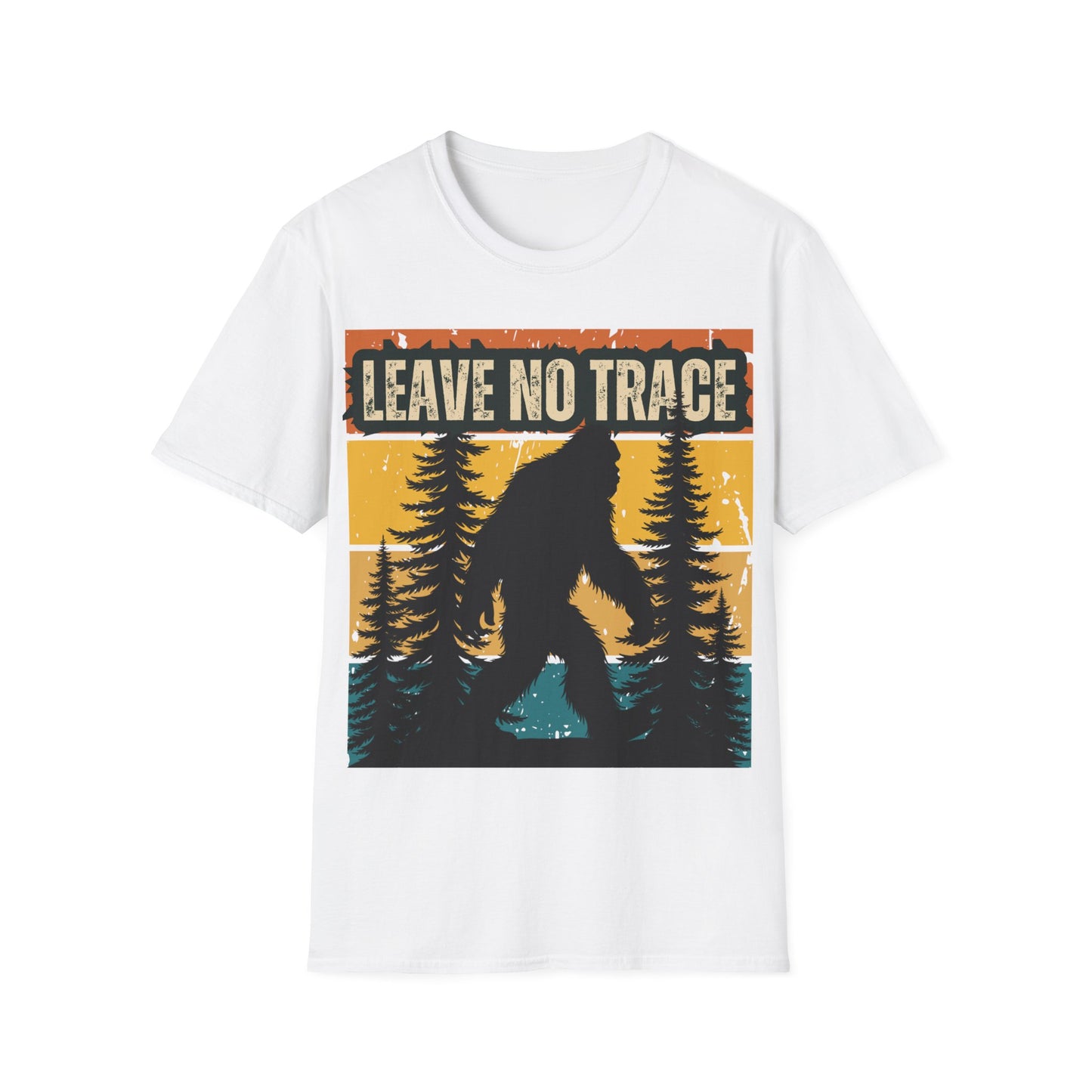 Leave No Trace Bigfoot Unisex Softstyle T-Shirt - Adventure & Nature Tee