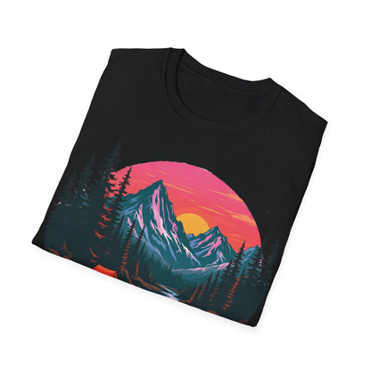 Adventure Awaits Graphic T-Shirt - Unisex Camping Design