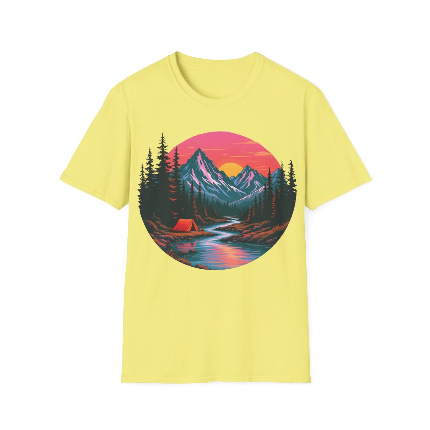 Adventure Awaits Graphic T-Shirt - Unisex Camping Design