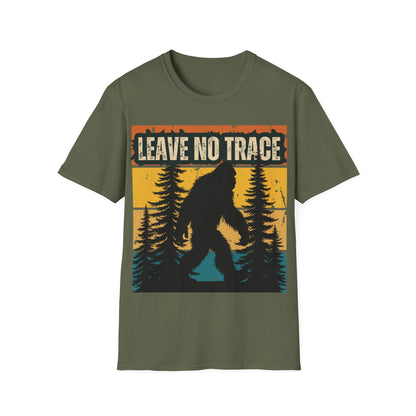 Leave No Trace Bigfoot Unisex Softstyle T-Shirt - Adventure & Nature Tee