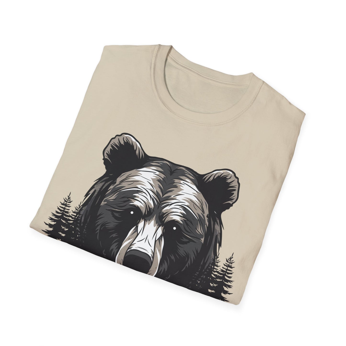 Unisex Bear Nature Softstyle T-Shirt - Wilderness Graphic Tee