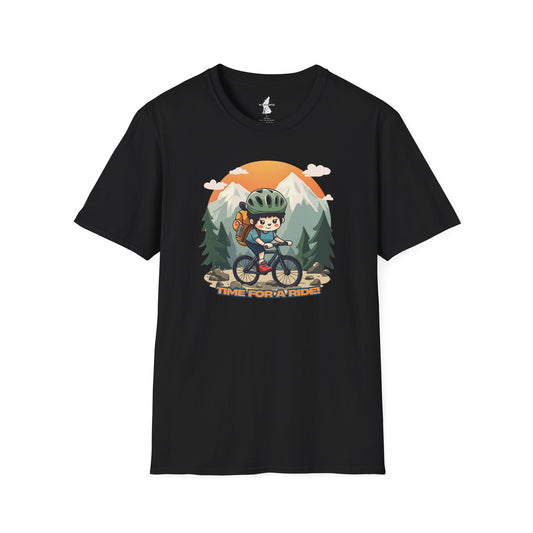 Time For a Ride Mountain Biking Graphic T-Shirt