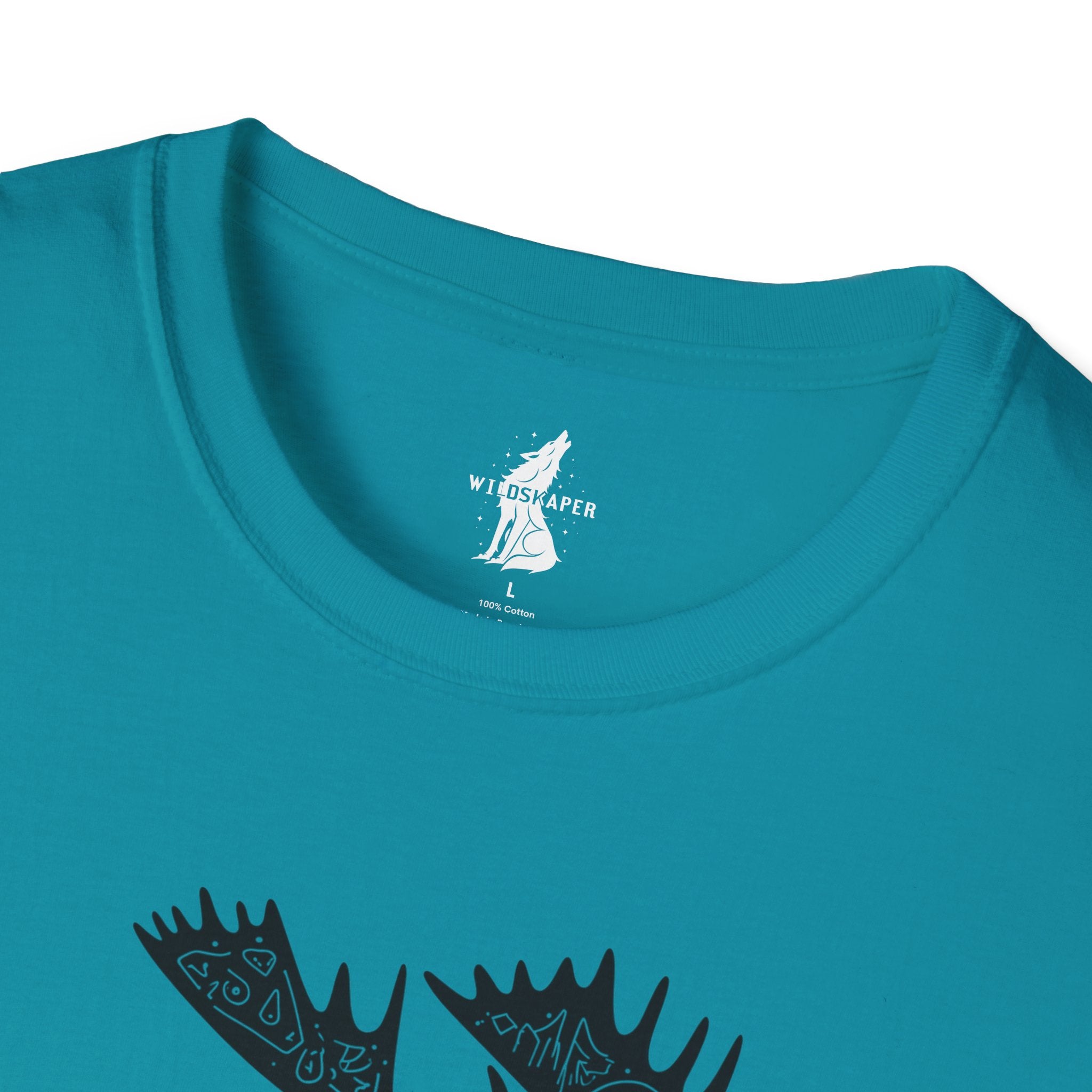 Moose Line Art Graphic T-Shirt