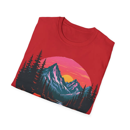 Adventure Awaits Graphic T-Shirt - Unisex Camping Design