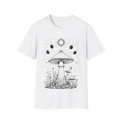 Magical Mushrooms Unisex Softstyle T-Shirt - Boho Nature Graphic Tee