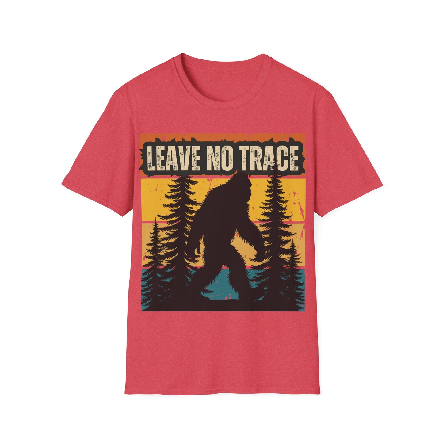 Leave No Trace Bigfoot Unisex Softstyle T-Shirt - Adventure & Nature Tee