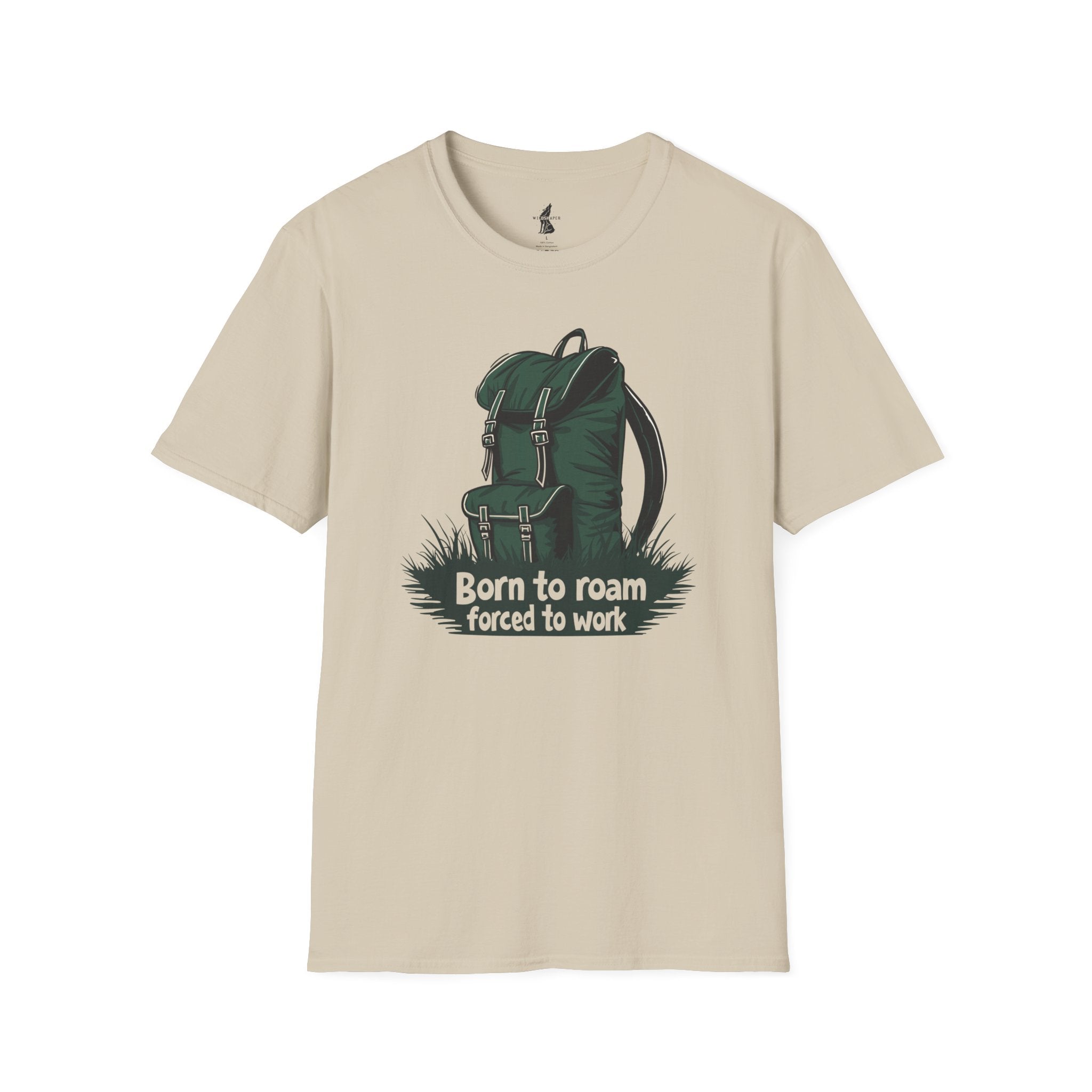 Born To Roam Forced To Work Traveler T-Shirt