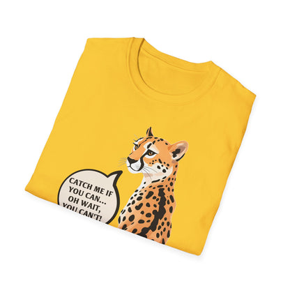 Catch Me If You Can Unisex Softstyle T-Shirt - Fun and Playful Animal Tee