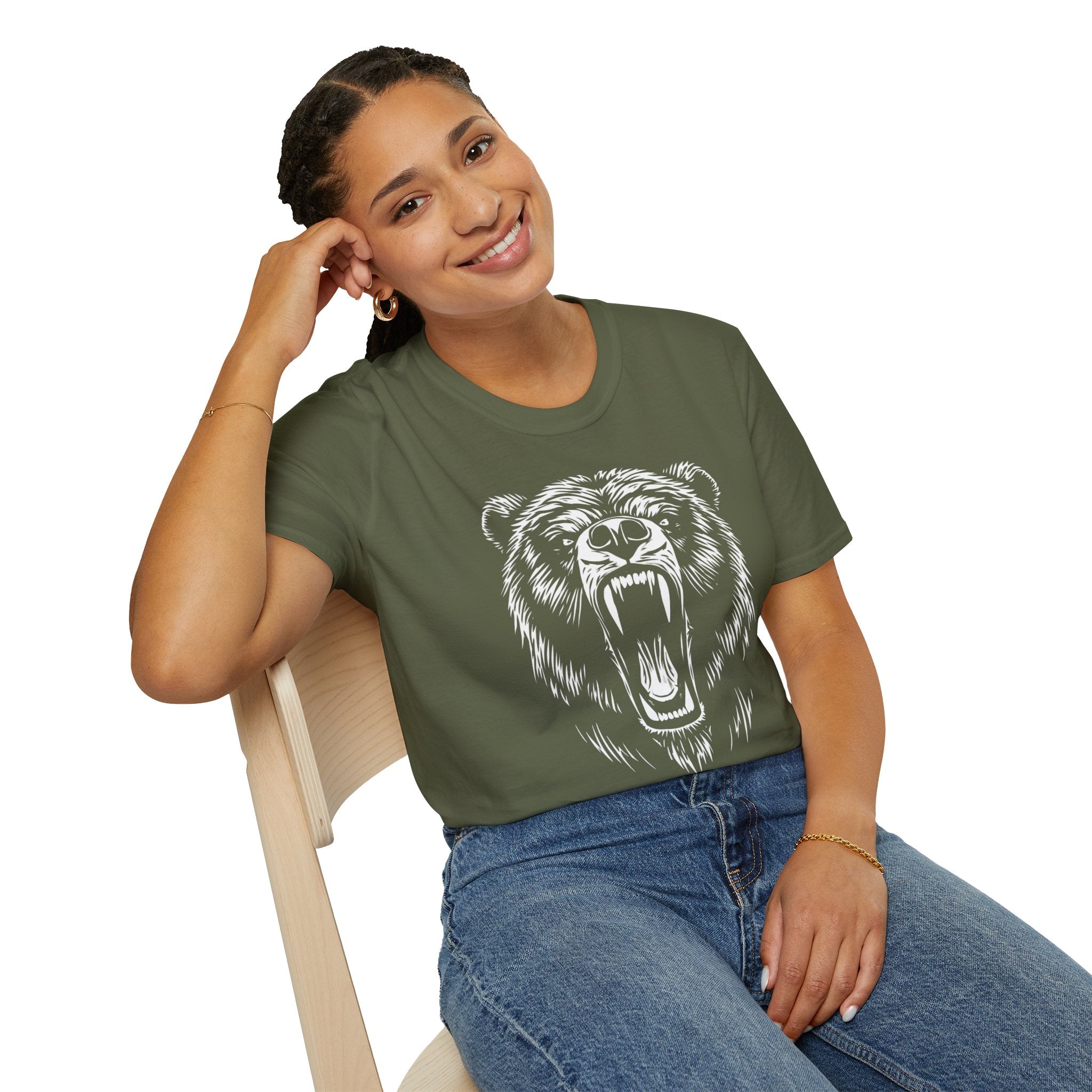 Fierce Bear Graphic T-Shirt