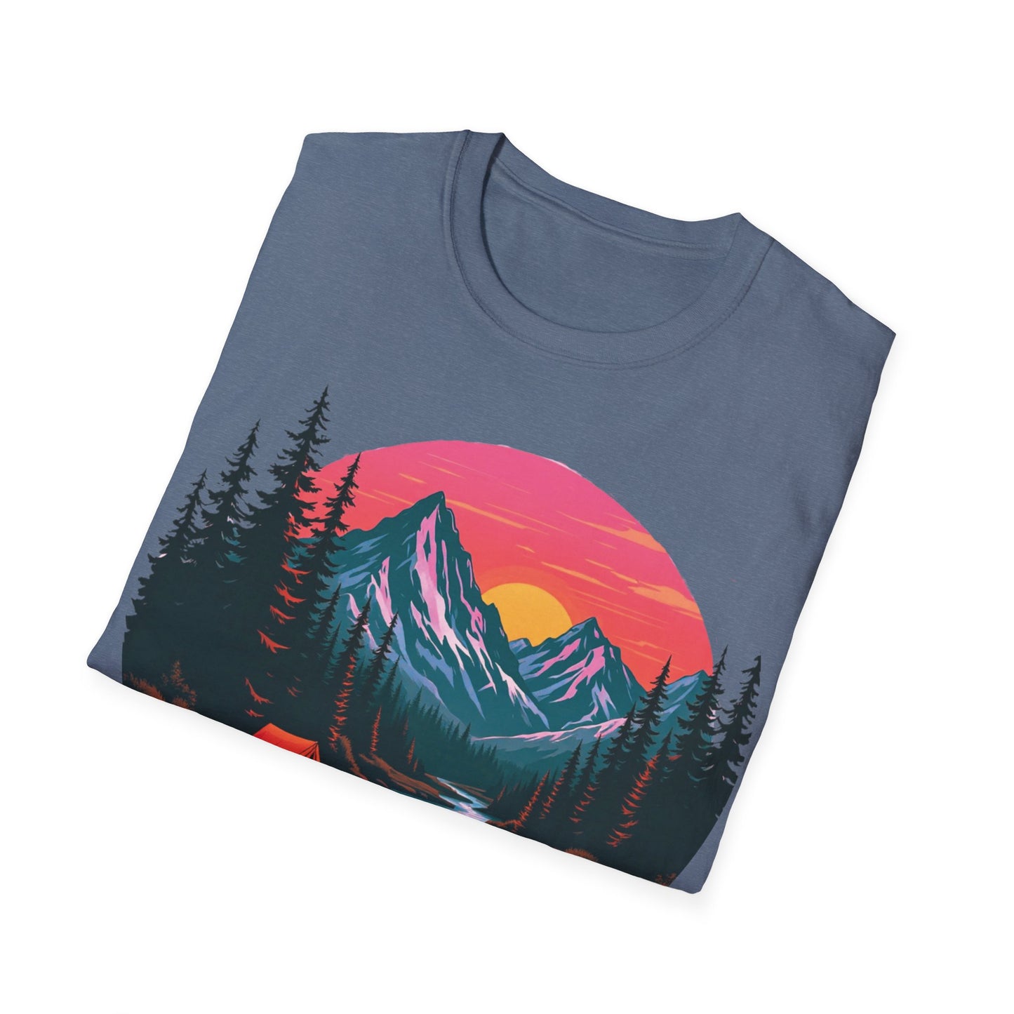 Adventure Awaits Graphic T-Shirt - Unisex Camping Design