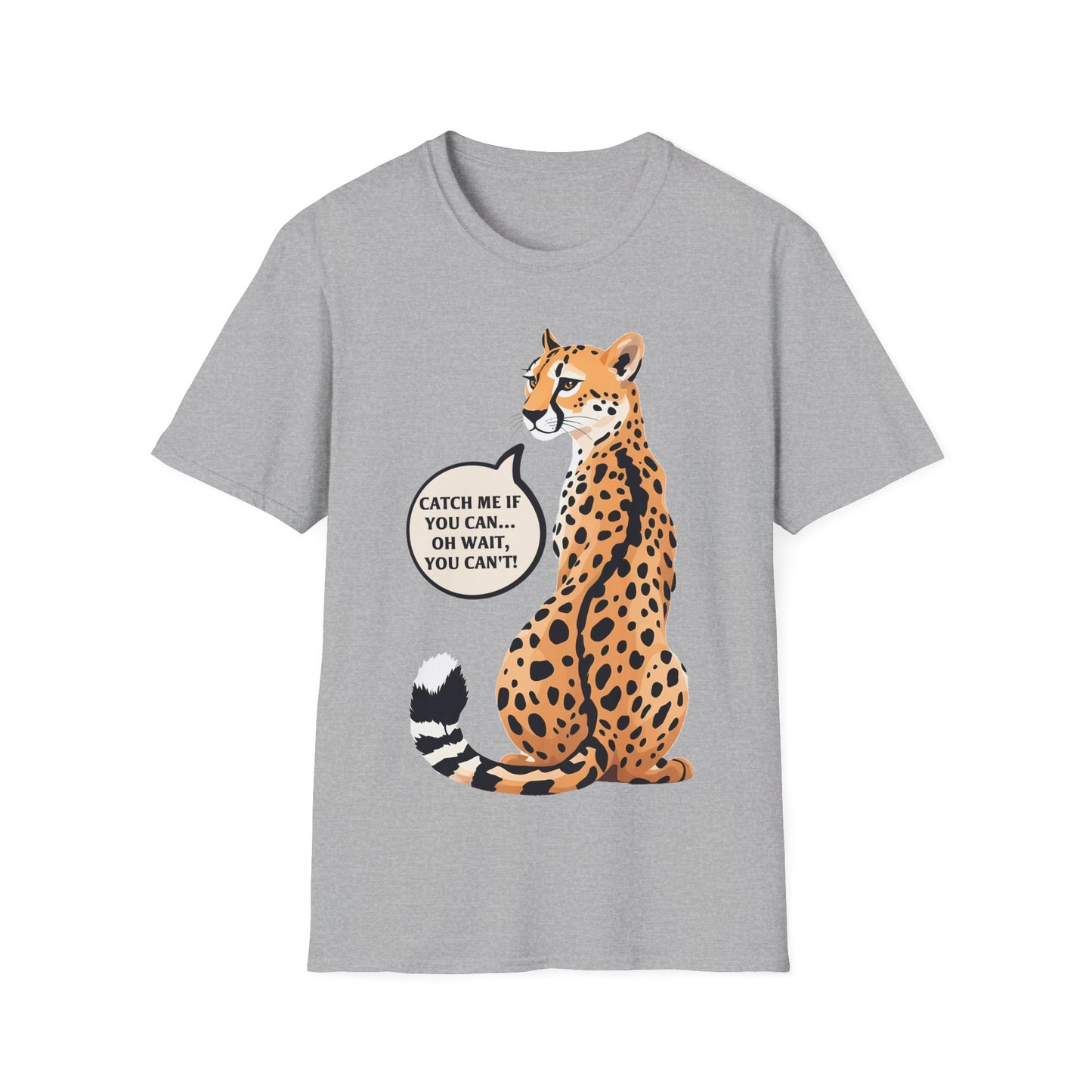 Catch Me If You Can Unisex Softstyle T-Shirt - Fun and Playful Animal Tee