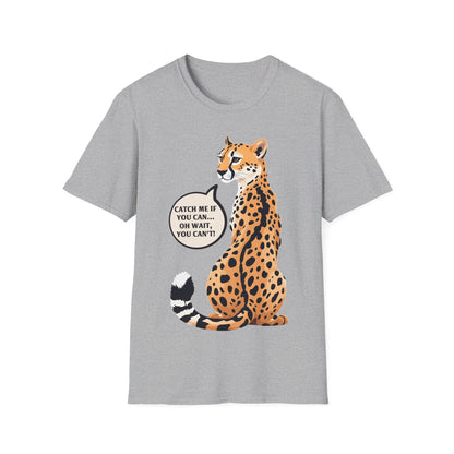 Catch Me If You Can Unisex Softstyle T-Shirt - Fun and Playful Animal Tee