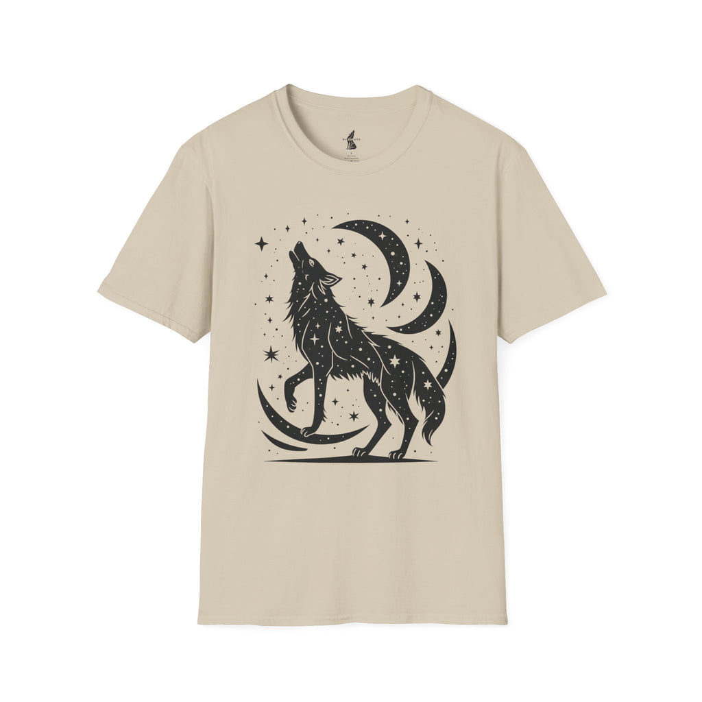 Celestial Howling Wolf T-Shirt