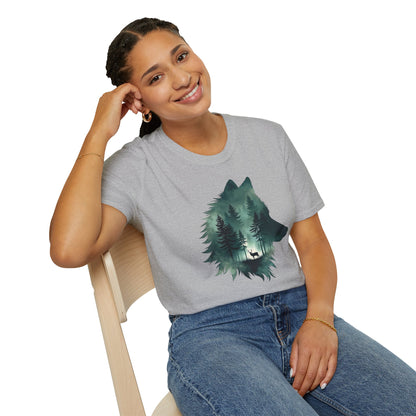 Wolf Silhouette Nature T-Shirt