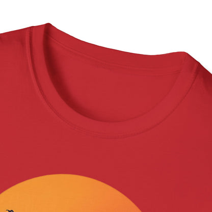 Mountain Sunset Unisex Softstyle T-Shirt │ Adventure & Nature Inspired