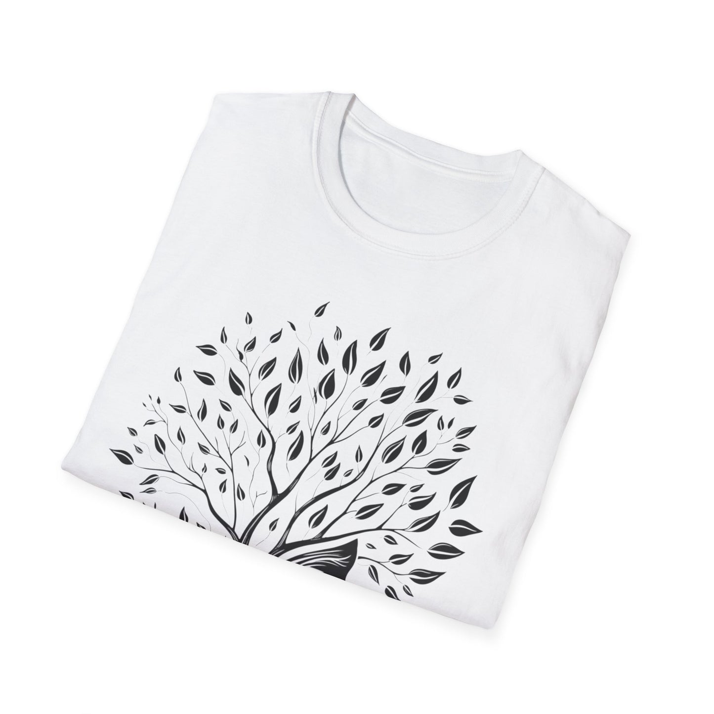 Nature-Inspired Unisex Softstyle T-Shirt - Tree of Life Design